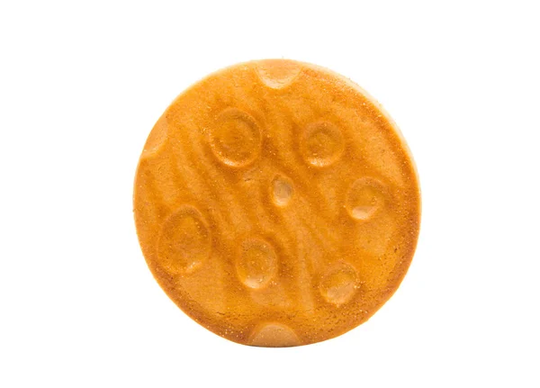 Biscoitos redondos isolados — Fotografia de Stock
