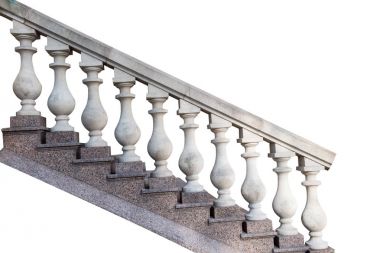 taş parmaklıklar, izole 