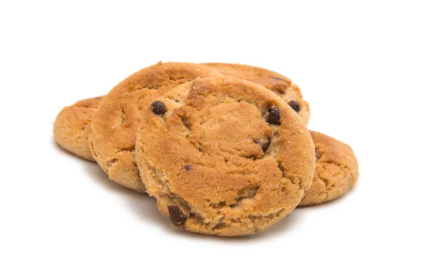 Biscuits with chocolate isolated — Stock Photo, Image