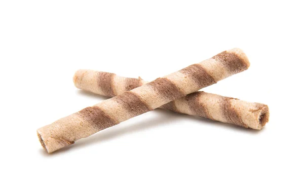 Bastoncini di wafel dolci isolati — Foto Stock
