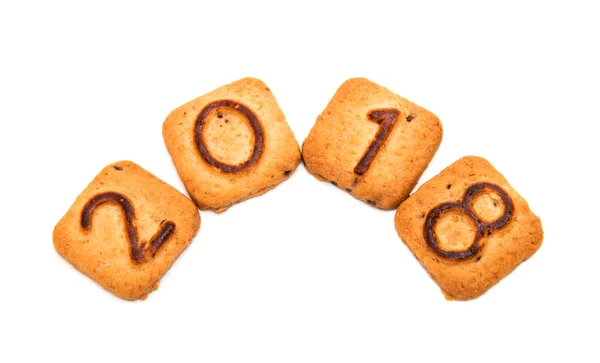 Koekjes met getallen — Stockfoto