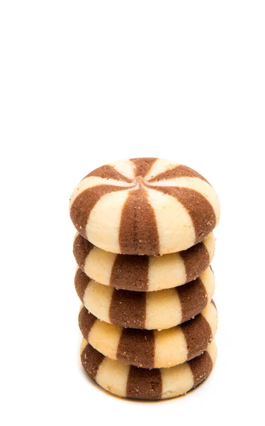 Striped cookies biscuits — Stock Photo, Image