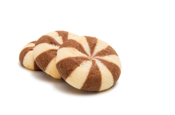 줄무늬 쿠키 비스킷 — 스톡 사진