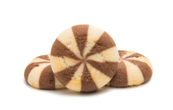 Gestreepte cookies koekjes — Stockfoto