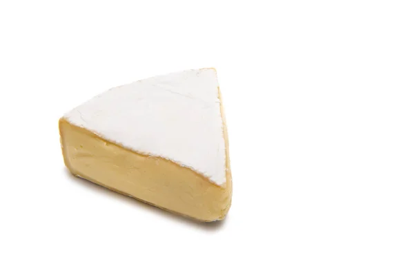 Formaggio Brie isolato — Foto Stock