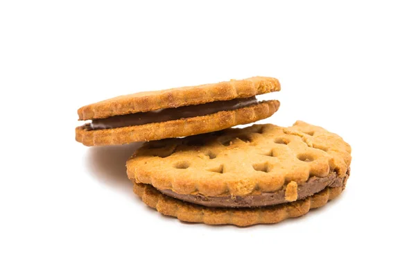 Sandwich cookies with cream — Stock Photo, Image
