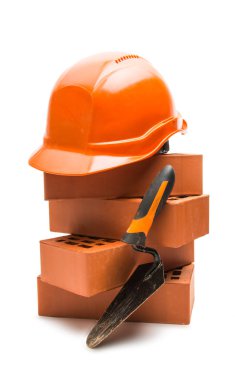 izole kırmızı tuğla