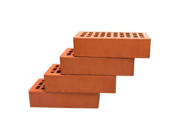 Red brick isolated — Stock Photo, Image