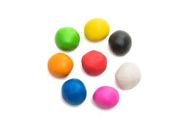 renkler izole kil modelleme 