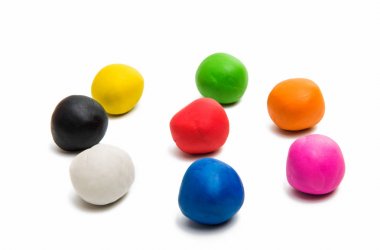 renkler izole kil modelleme 