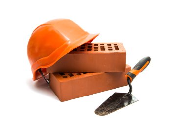 izole kırmızı tuğla 