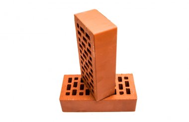 izole kırmızı tuğla 