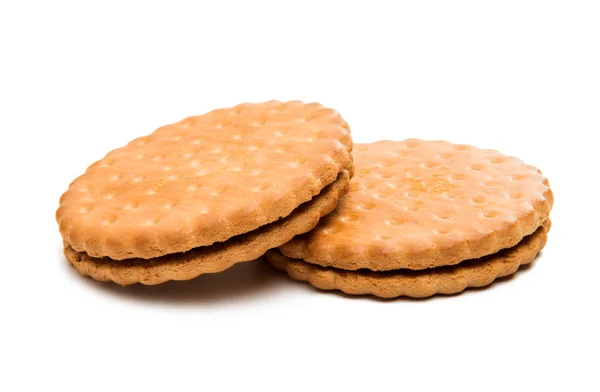 Biscotti doppi con cioccolato — Foto Stock