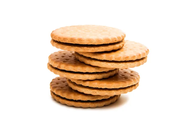 Biscoitos duplos com chocolate — Fotografia de Stock