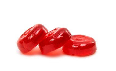 izole kırmızı lolipop 