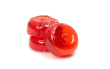 izole kırmızı lolipop 