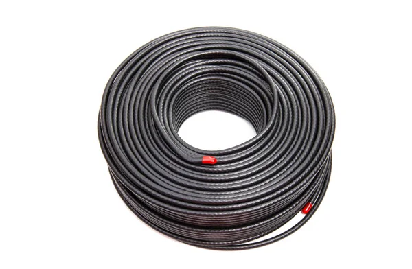 Cable coaxial negro — Foto de Stock