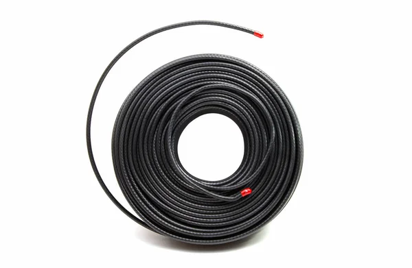 Cable coaxial negro — Foto de Stock