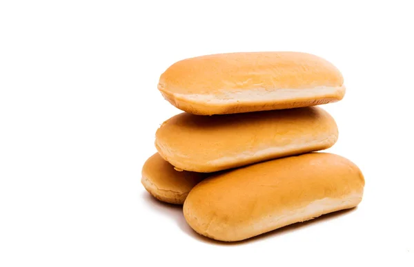 Broodje roll voor een hot dog — Stockfoto