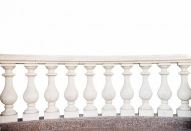stone railings, isolated  clipart