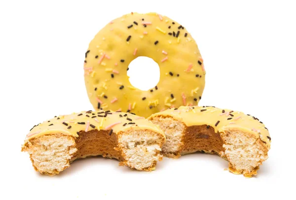 Donuts glaserade isolerade — Stockfoto