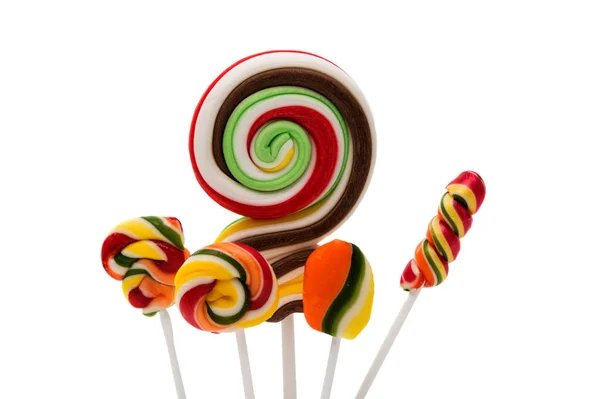 Lollipop på pinne isolerade — Stockfoto