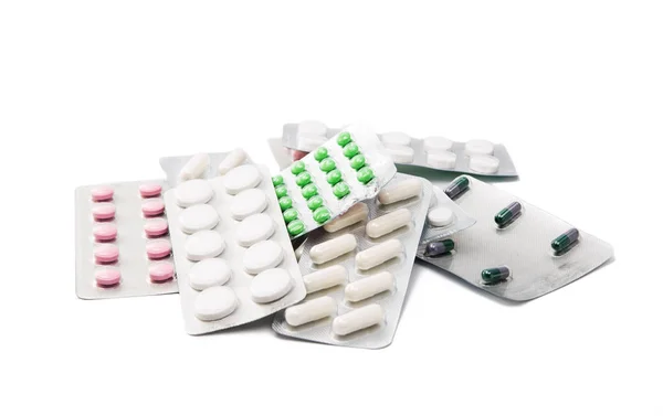 Packing pills isolated — Stock Photo, Image