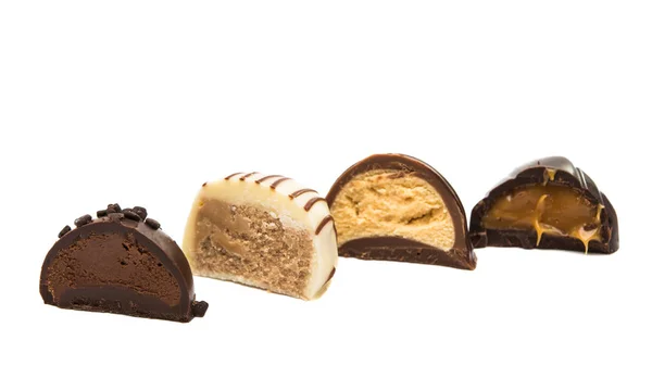 Belgische chocolade snoepjes — Stockfoto