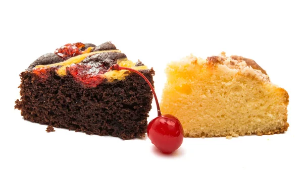 Biskuitkuchen isoliert — Stockfoto