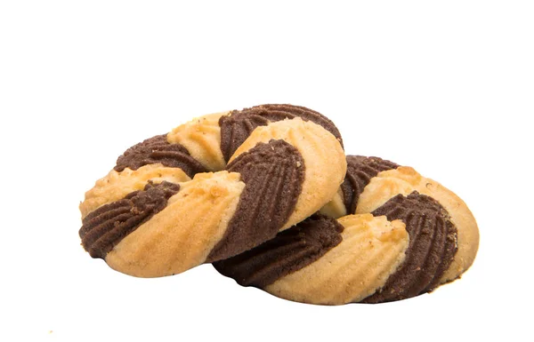 Biscotti a strisce isolati — Foto Stock