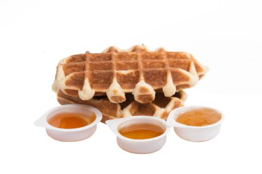 tatlı waffle izole 