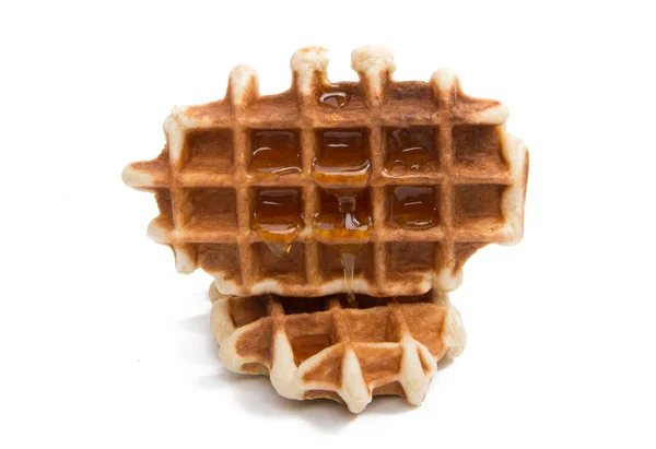 Tatlı waffle izole — Stok fotoğraf