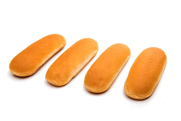 Broodjes voor hotdog geïsoleerd — Stockfoto