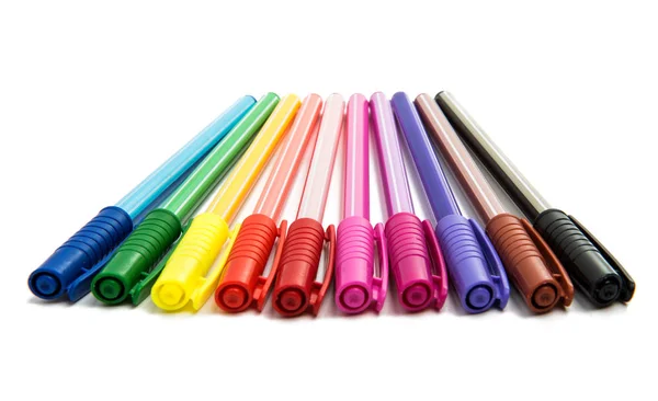 İzole renkli kalemler — Stok fotoğraf