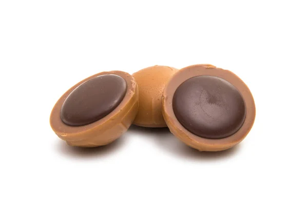 Cokelat truffle dengan kacang — Stok Foto