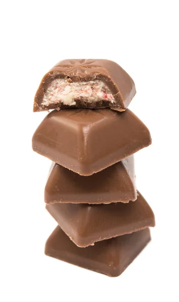 Chocolate caramelo aislado — Foto de Stock