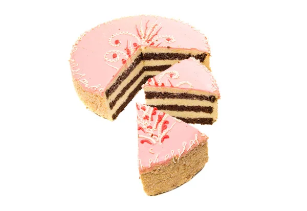 分離されたビスケット ケーキ — ストック写真