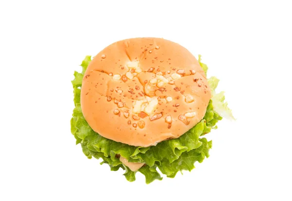 Cheeseburger sandwich geïsoleerd — Stockfoto