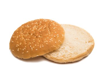 izole hamburger ekmeği 