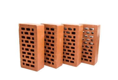 izole kırmızı tuğla 