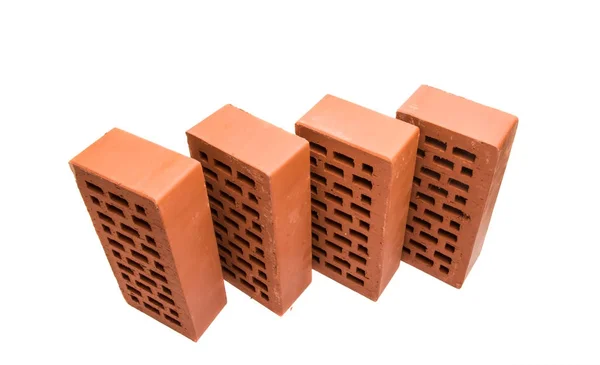 Red brick isolated — Stock Photo, Image