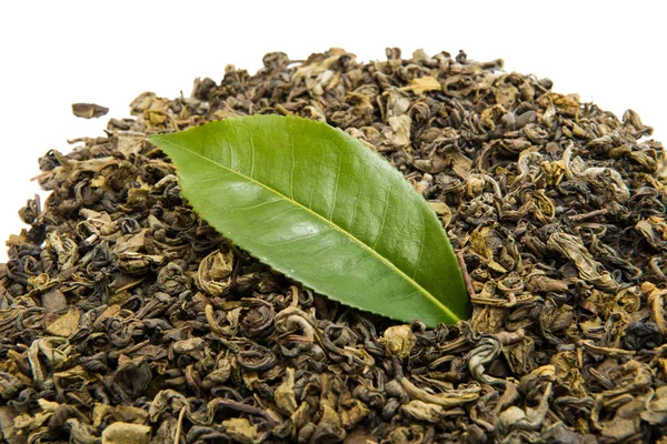 Té verde aislado —  Fotos de Stock