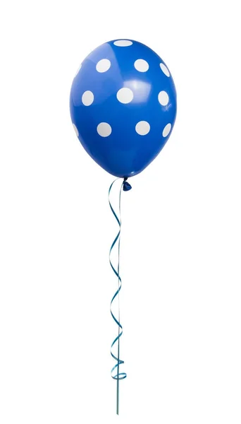 Ballonger i polka dots isolerade — Stockfoto