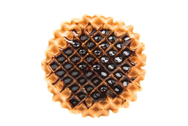 Hollandalı waffle izole — Stok fotoğraf