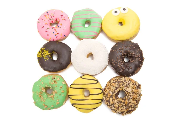 Donuts in Glasur — Stockfoto