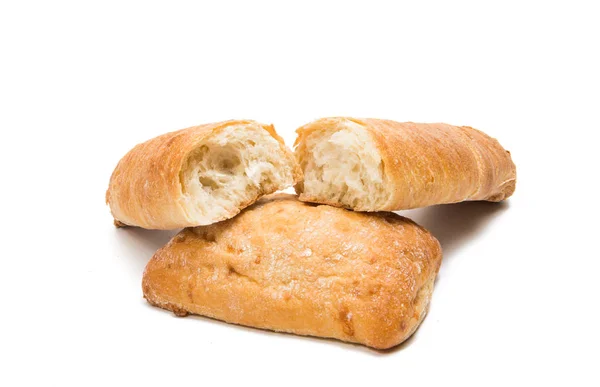 Ciabatta хліб ізольовані — стокове фото