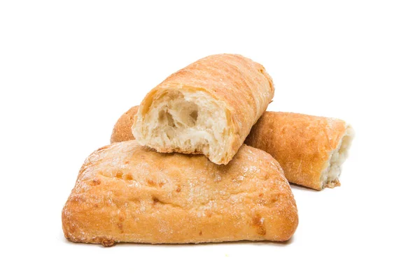 Ciabatta bread isolated — Stock Photo, Image