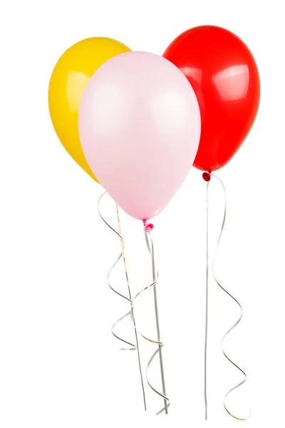 Air färgade ballonger isolerade — Stockfoto