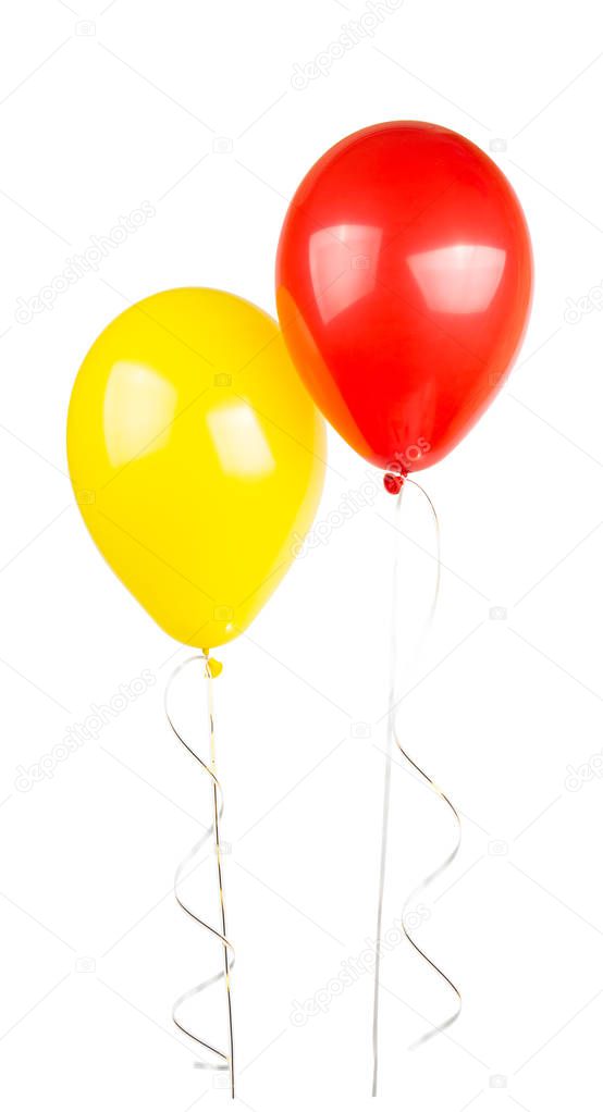 air colored balloons isolated 