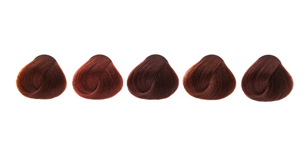 Gefärbte Haarlocken isoliert — Stockfoto